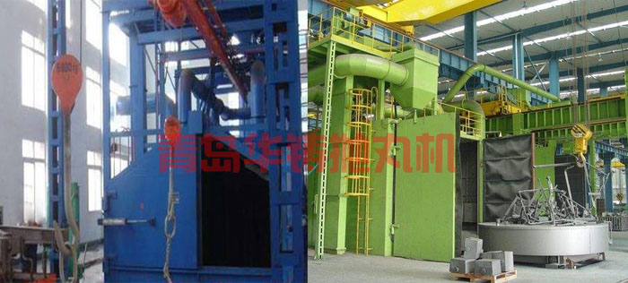 臺車式拋丸清理機，轉(zhuǎn)臺車拋丸機案例展示圖