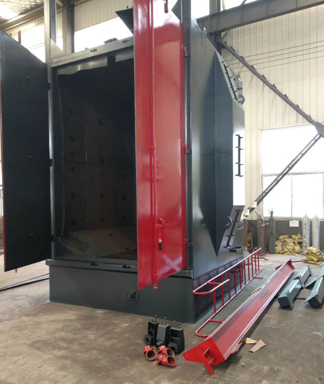 3個拋頭拋丸機生產現(xiàn)場圖