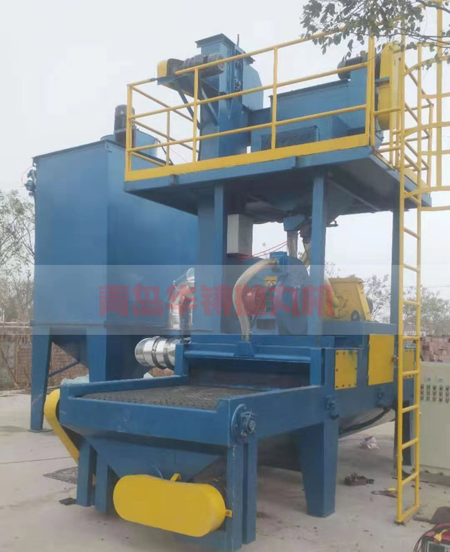 石材履帶通過式拋丸機(jī) 石材履帶通過式拋丸機(jī)